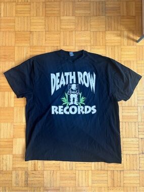 Death Row Records Black Graphic Tee